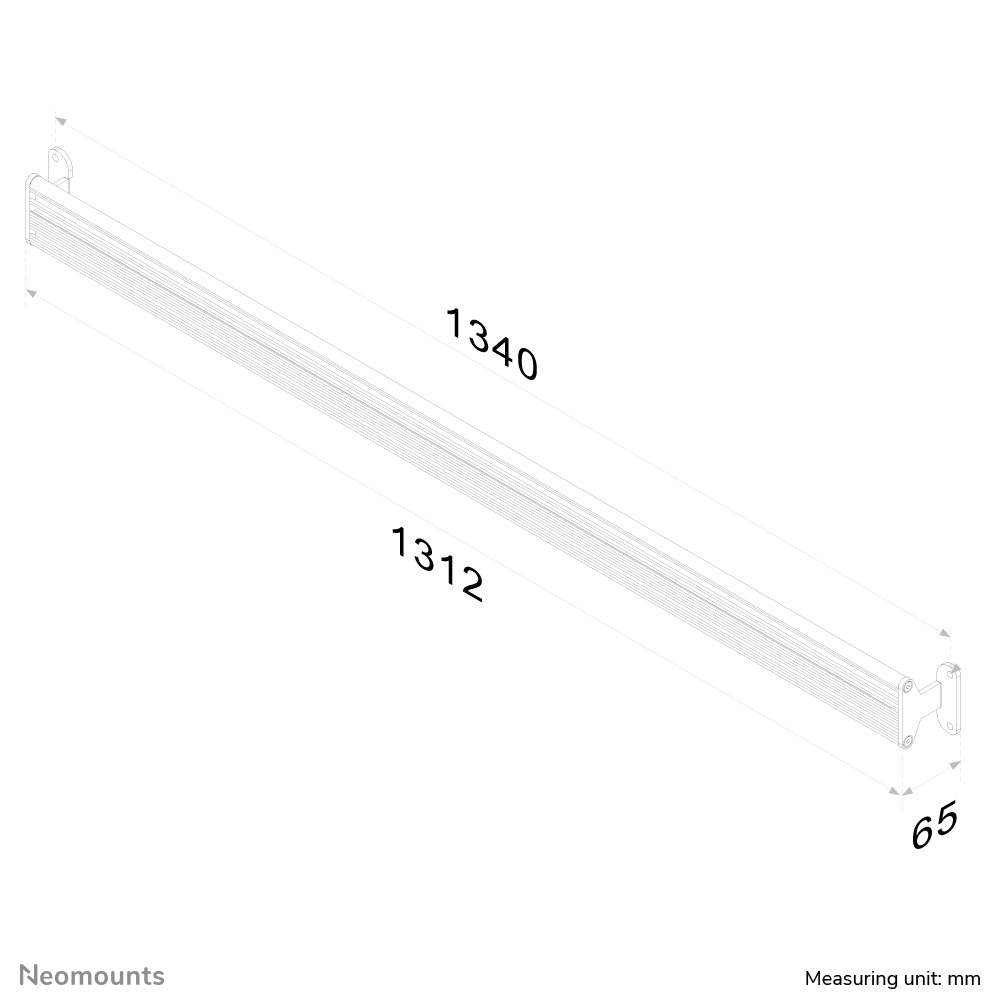 Neomounts FPMA-WTB100 Toolbar-Wandschiene 10-24"